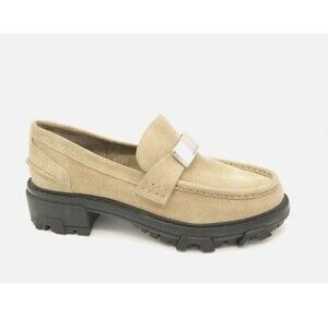 Rag & Bone‎ Women’s Shoe's Suede Shiloh 2.0 Lug Loafers Light Sand Tan Size 36/6
